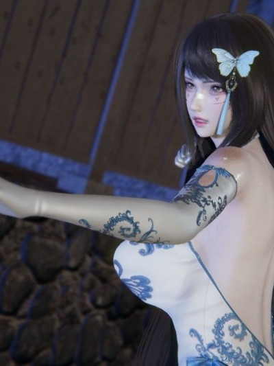 青花短旗袍肥尻师姐被黑暗哲学男催乳1-4