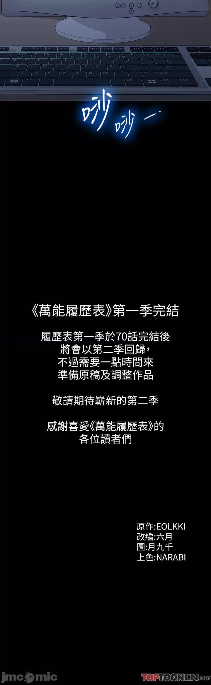 万能履历表 万能履历表 第70话 宣告新开始的履历表 第50页