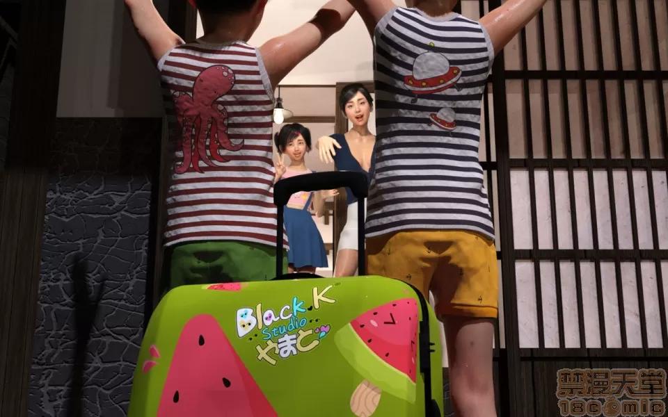 まさか叔母さんと從妹と…!!? [BlackK studio] 忘れられない夏~夏休みに遊びに行ったら まさか叔母さんと從妹と…!!? 第4页