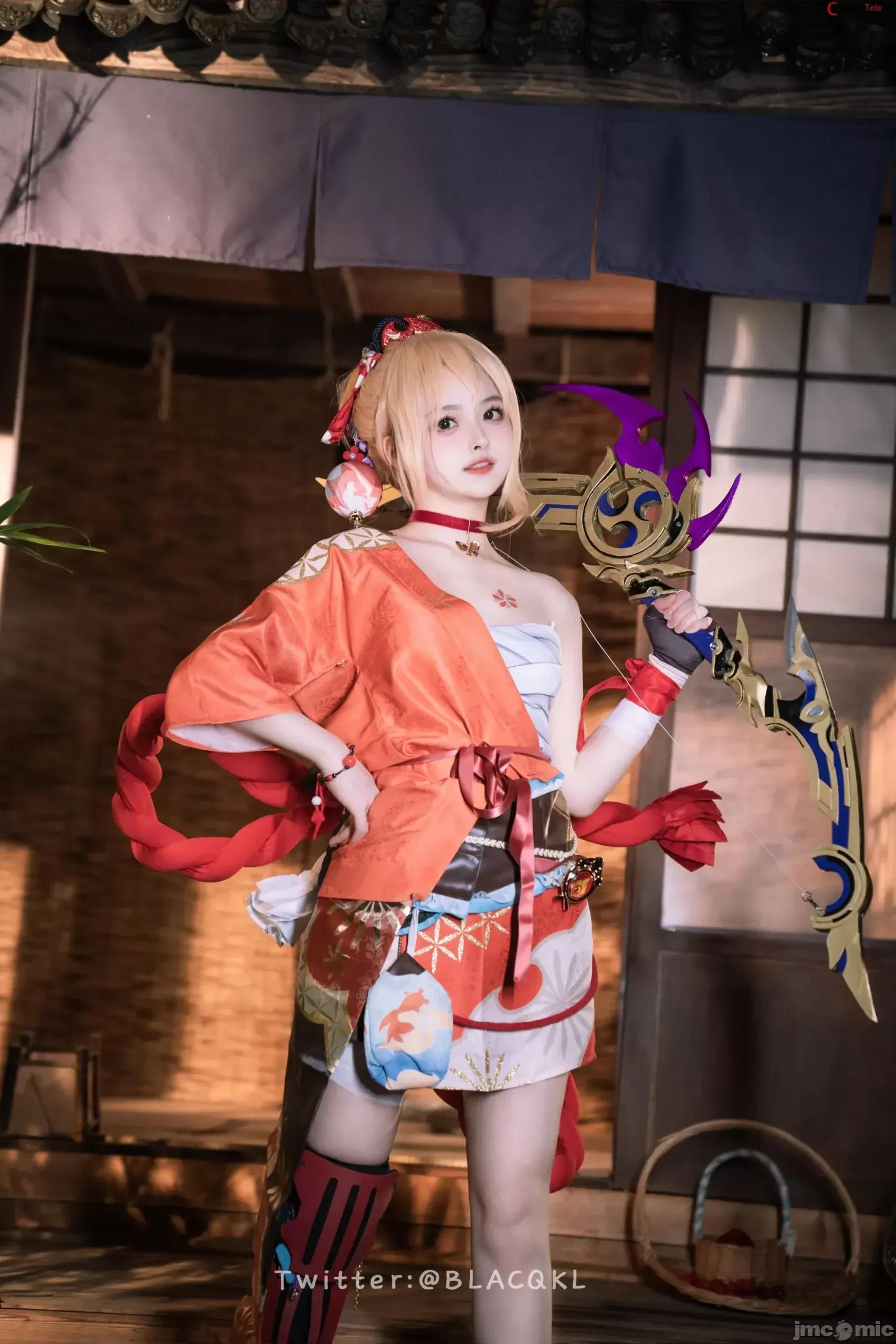Blacqkl Blacqkl (白莉爱吃巧克力) cosplay Yoimiya – Genshin Impact “92 photos” 第65页
