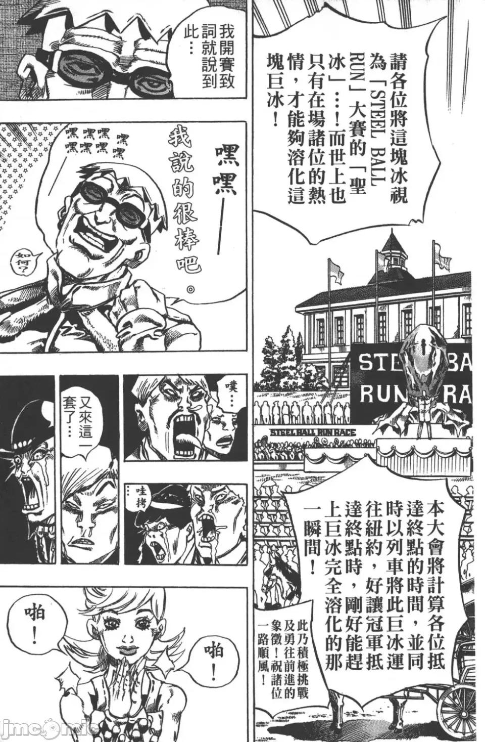 JOJO的奇妙冒险PART7飚马野郎 JOJO的奇妙冒险PART7飚马野郎 [荒木飞吕彦] ジョジョの奇妙な冒险 Part7 スティール・ボール・ラン 第144页