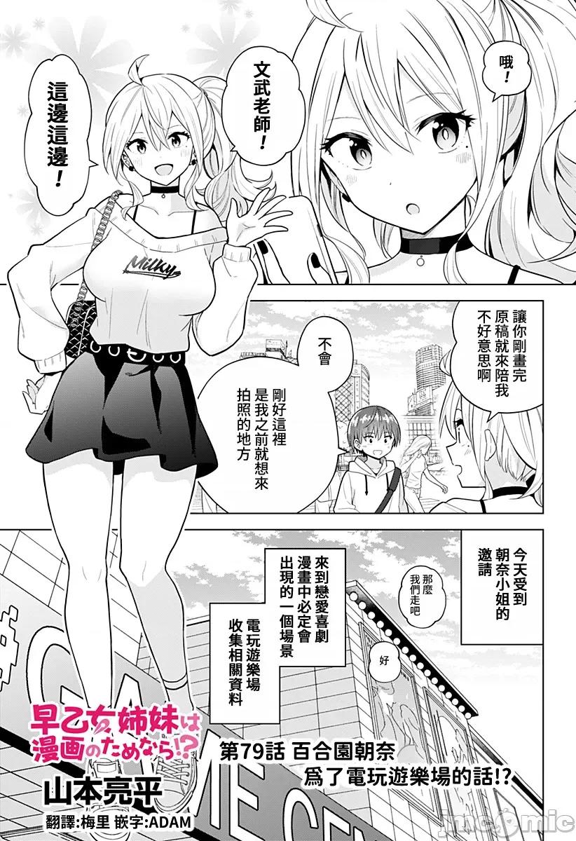 早乙女姊妹为了漫画奋不顾身! 早乙女姊妹为了漫画的话 79 第1页