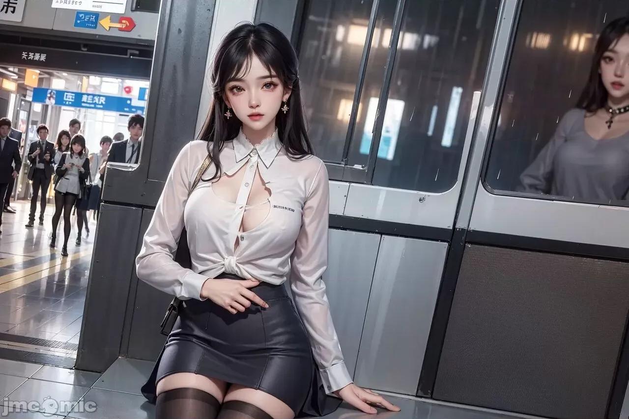 AI AI Generated - Black pantyhose 第10页