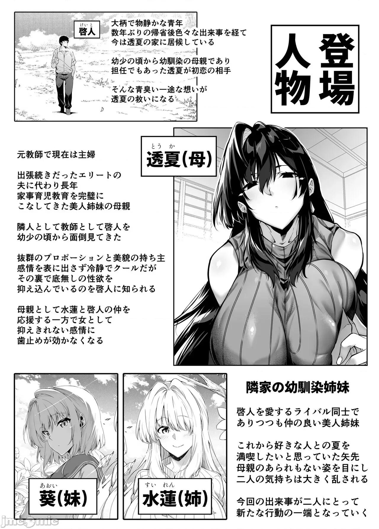 夏のヤリなおし 夏天的开始 5 -夏天，乡村和青梅竹马的妈妈 [LCY个人汉化] (C104) [水莲の宿 (浅川)] 夏のヤリなおし5 -夏と田舎と幼驯染の母- [中国翻译] 第2页