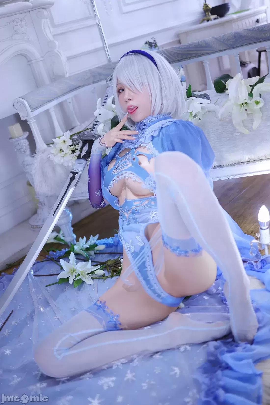水淼aqua 水淼aqua cosplay 2B – Nier:Automata “110 photos” 第59页