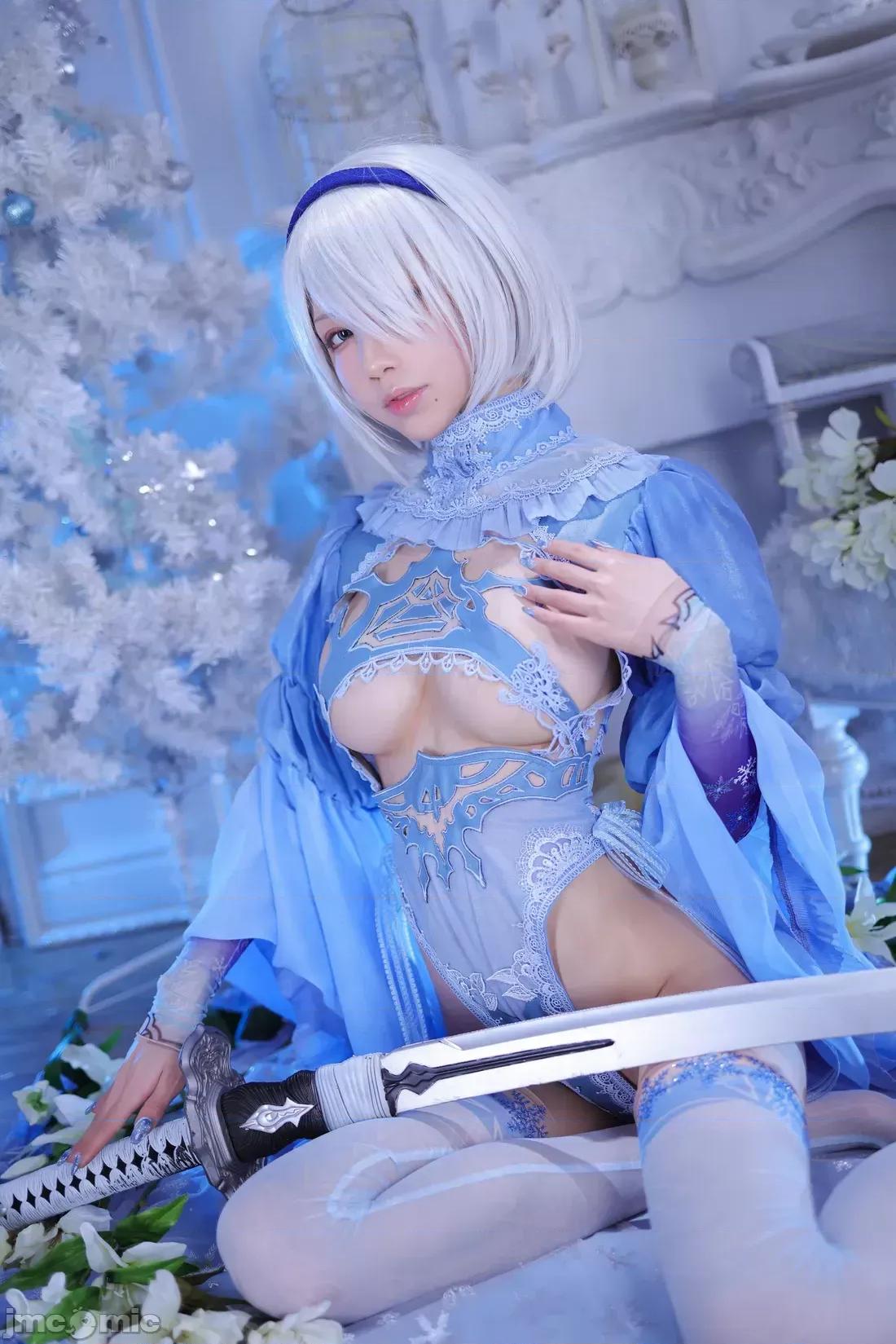 水淼aqua 水淼aqua cosplay 2B – Nier:Automata “110 photos” 第76页