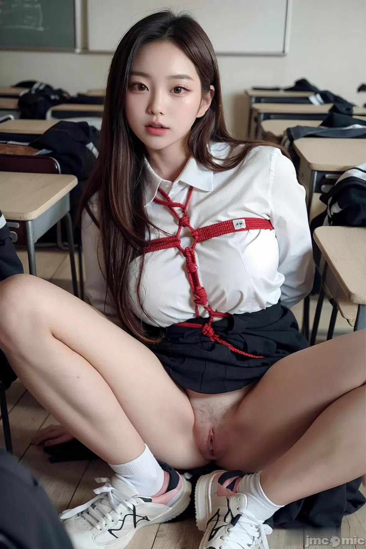 韩风美女 AI Generated - 韩风 绳缚捆绑 第3页