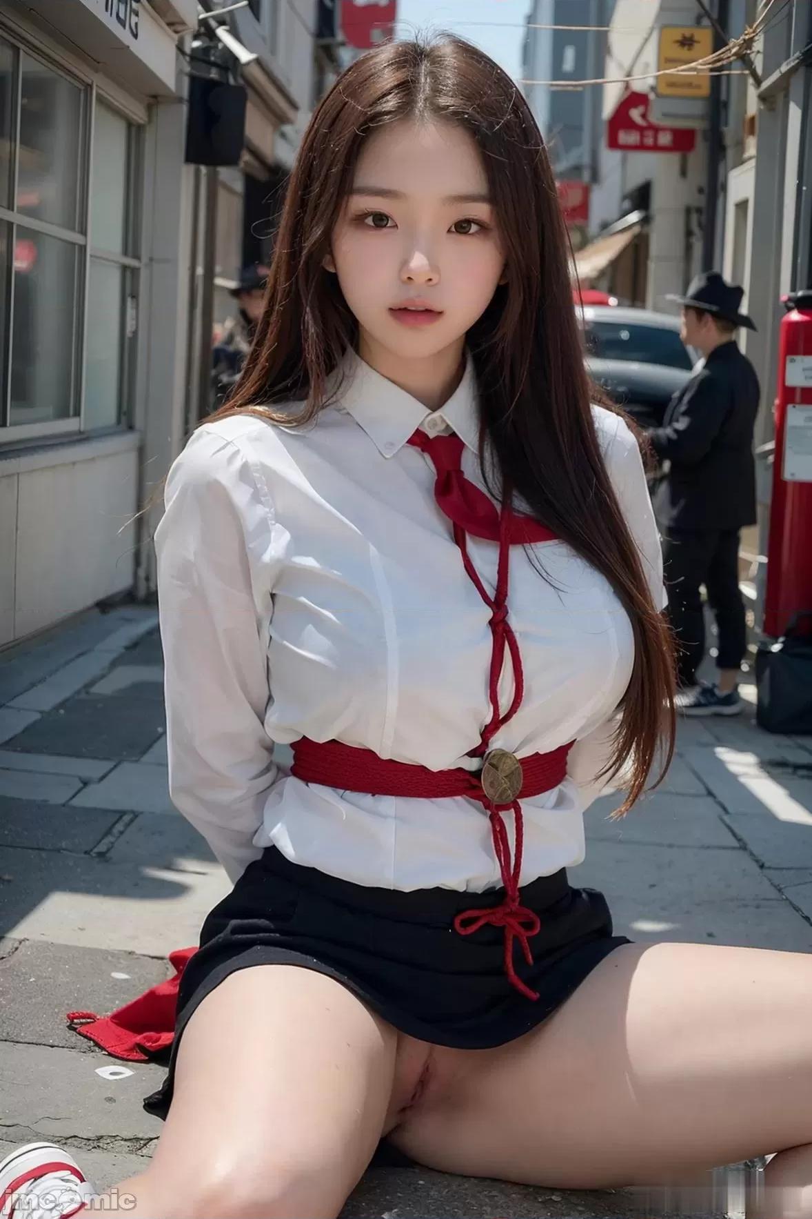 韩风美女 AI Generated - 韩风 绳缚捆绑 第32页