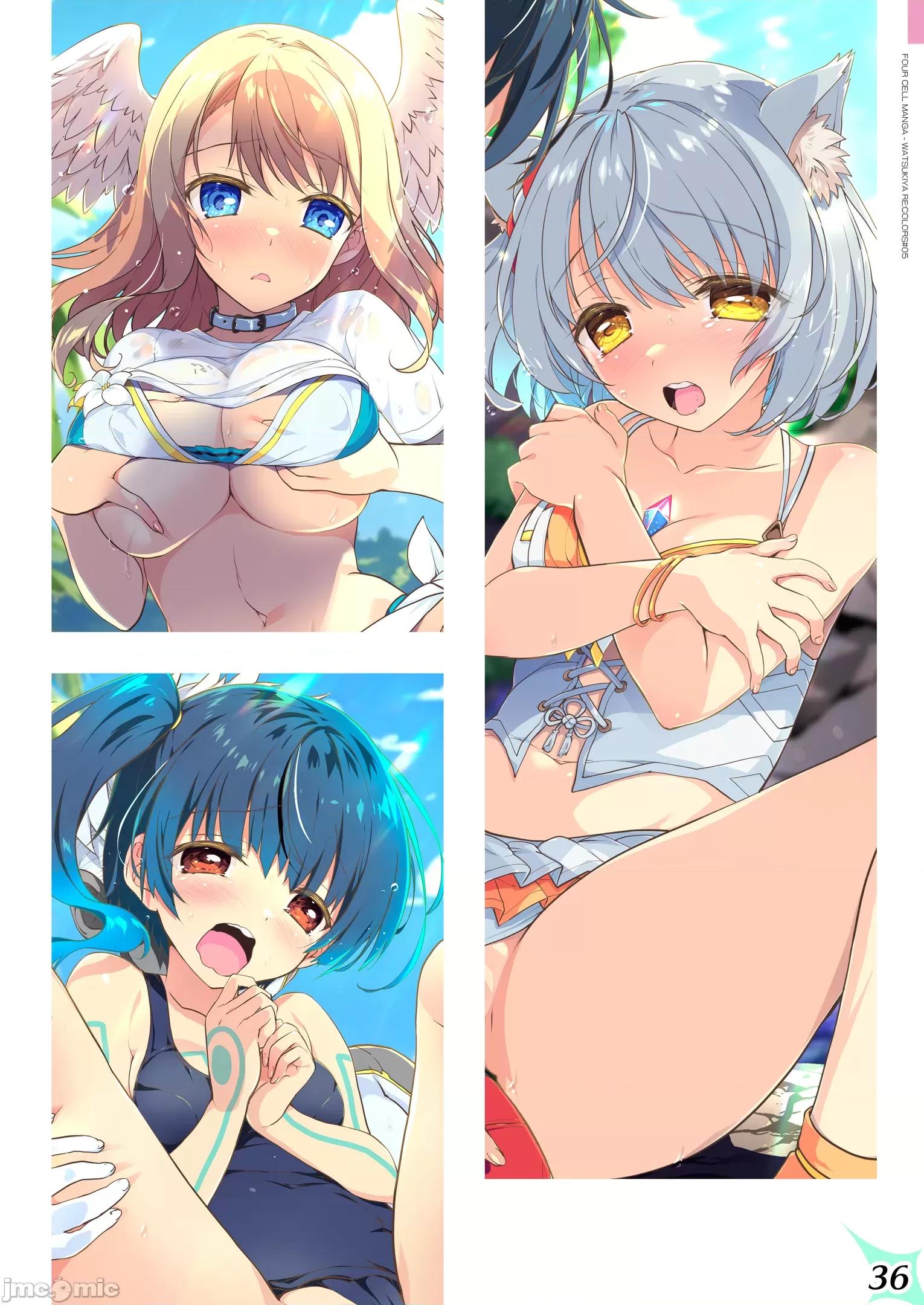 RE_COLORS!#05 (C104)[わつき屋 (わつきるみ、结城成)] RE_COLORS!#05 彼女が水着にきがえたら乐园にいちばん近い岛! (ゼノブレイド2、ゼノブレイド3) [DL版]。 第36页