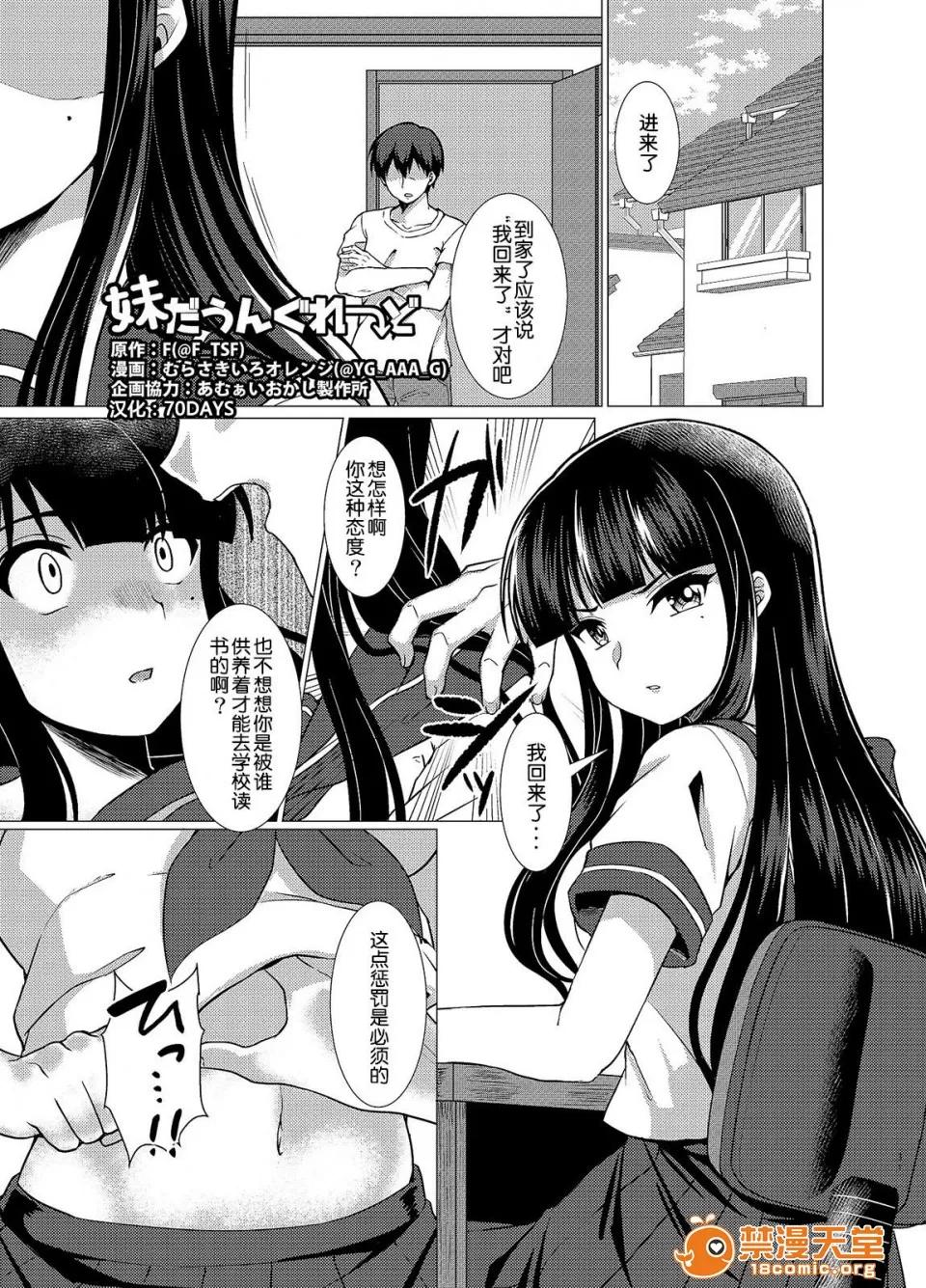 妹だうんぐれーど [TSFのF (むらさきいろオレンジ)] 妹だうんぐれーど (TSFのFのほん その3のB) [70DAYS个人汉化] 第1页