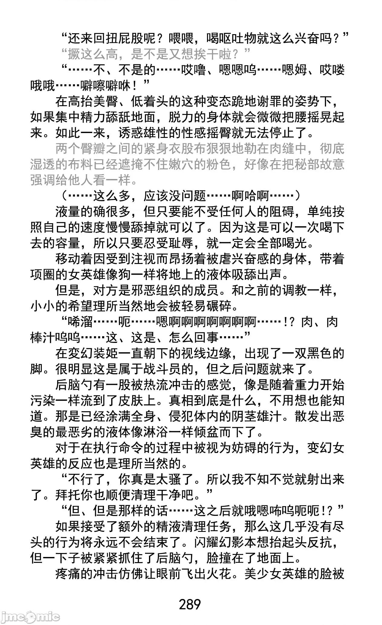 变幻装姬闪耀幻影 变幻装姬闪耀幻影 被粉碎的尊严，被玷污的存在 [乐观开朗茶杯头淘气精译] [でぃふぃーと、高滨太郎] 变幻装姫シャインミラージュ 碎かれるプライド、秽される存在 第318页