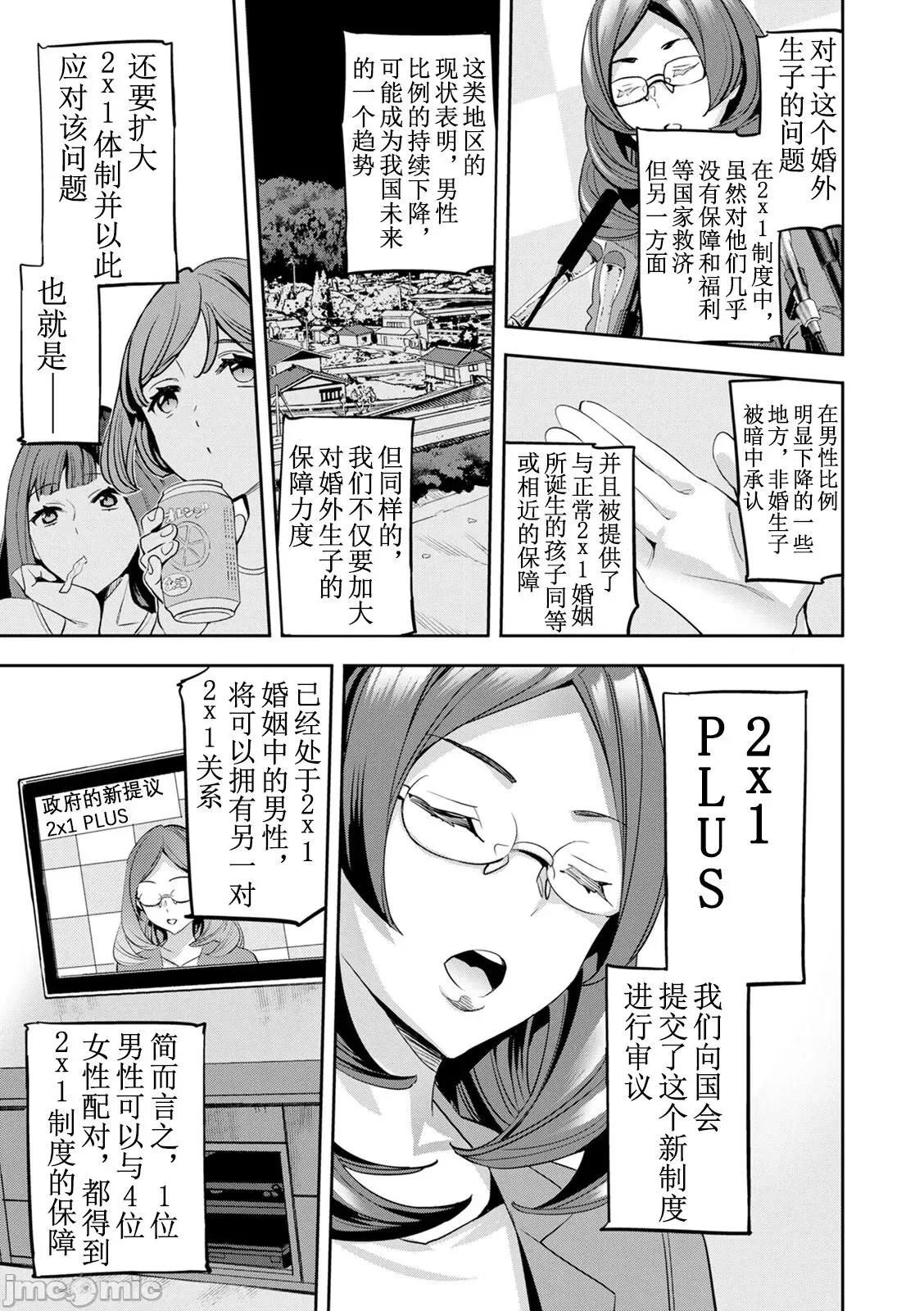 2×1 [阿门个人汉化] (成年コミック) [えむあ] 2×1 ～高女性率社会では妻同士のナカが良すぎて问题になってます～ 第188页