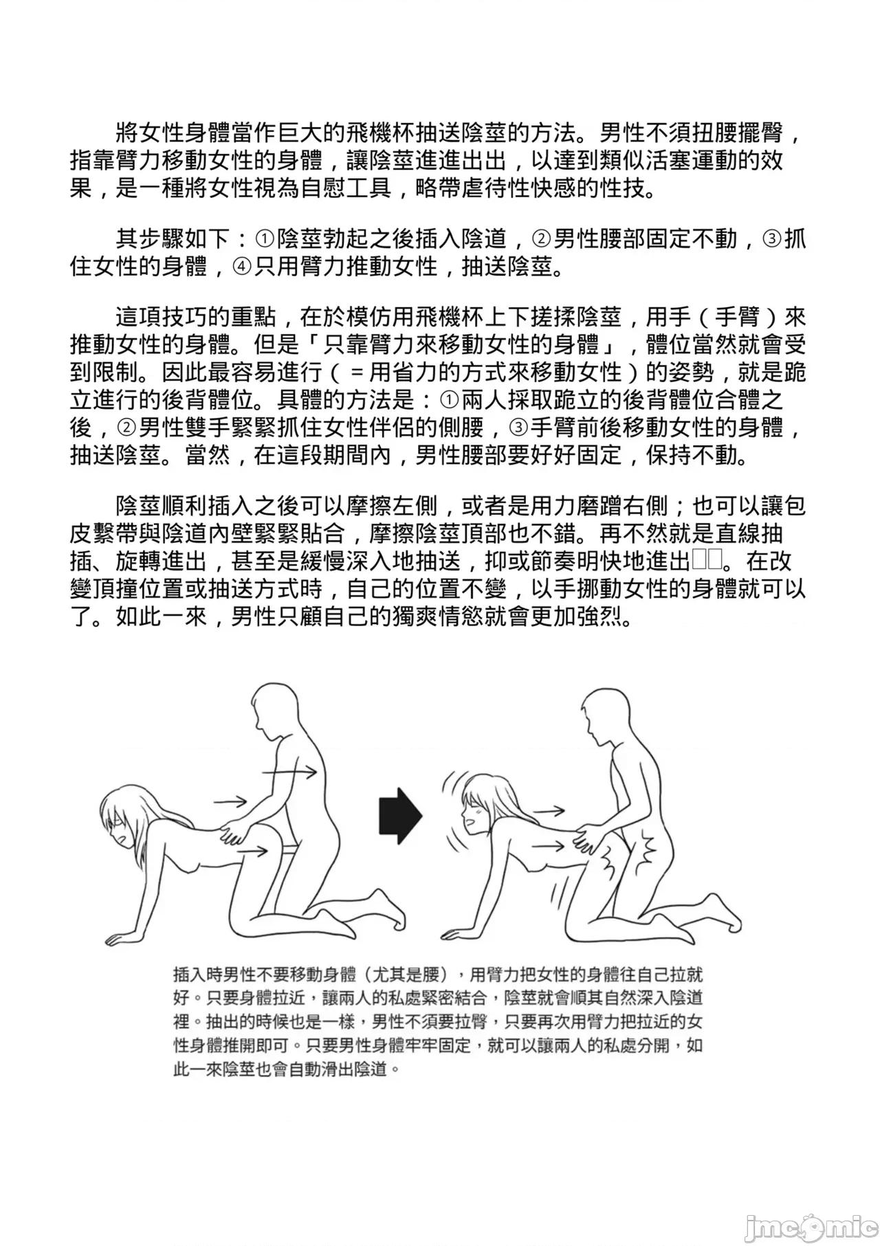 攻略：圖解．活塞運動完全指南 抽插攻略：圖解陰道插入．活塞運動完全指南 [由良橋勢] 膣挿入＆ピストン運動完全マニュアル イラスト版……ピスとんッ！ 第100页