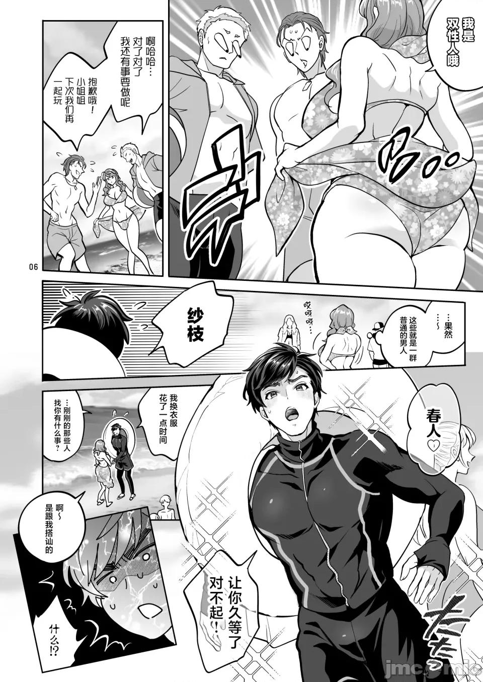 ふたなり彼女と海でイこっ♡ [ファットぶるーむ (トキマチ☆エイセイ)] ふたなり彼女と海でイこっ♡ [中國翻譯] [DL版] 第6页