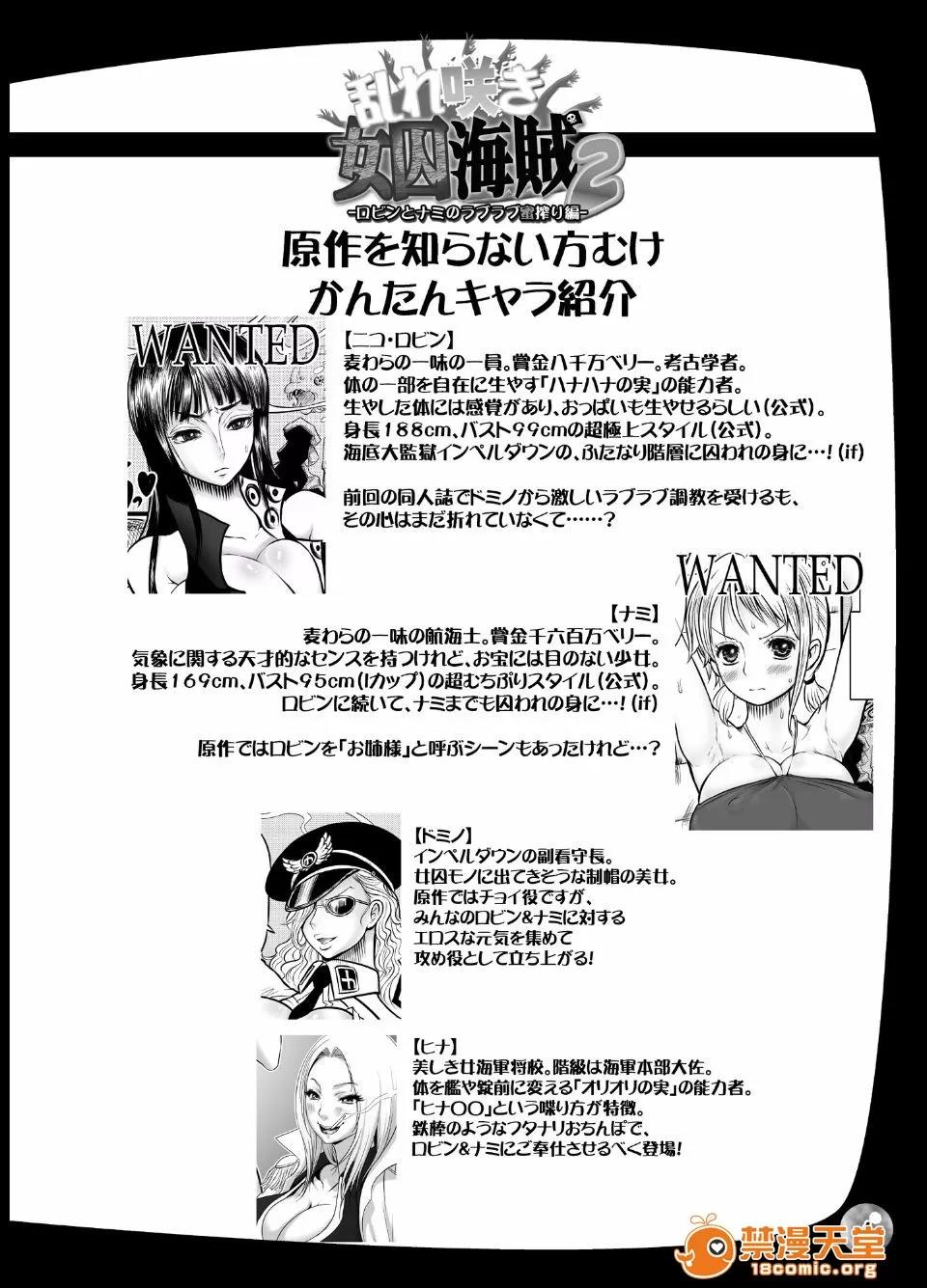 亂れ咲き女囚海賊 [アルセノテリス (Rebis、沈冇)] 亂れ咲き女囚海賊 2 -ロビンとナミのラブラブ蜜搾り編- (ワンピース) [冇有漢化] 第4页