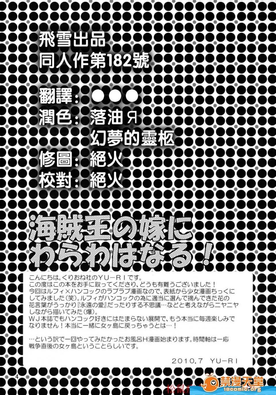 YU-RI [くりおね社(YU-RI)][海賊王の嫁にわらわはなる！](ワンピース) 第3页
