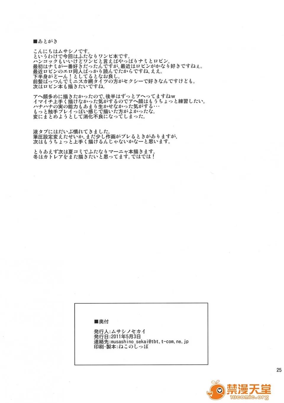ふたなりパイレーツ！ (ふたけっと7) [武藏堂 (ムサシノセカイ)] ふたなりパイレーツ！ (ワンピース) [中國翻譯] 第25页
