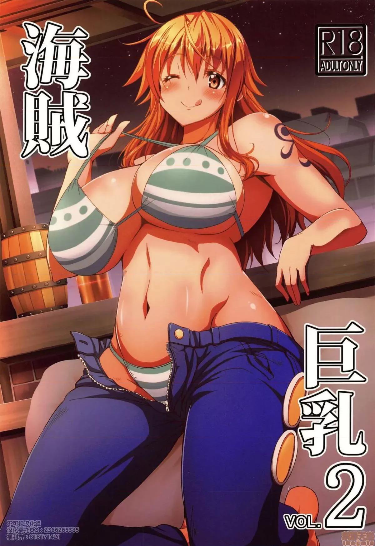 海賊2 【不可視漢化】 (COMIC1☆13) [BRAVE HEART petit (KOJIROU!)] 海賊巨乳2 (ワンピース)[中國翻譯] 第1页