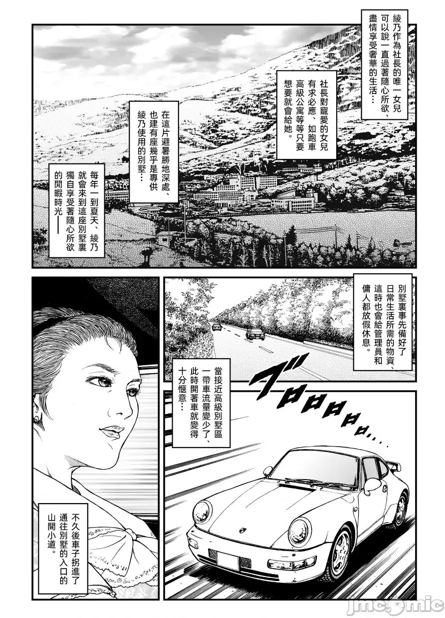社長令嬢 [大祭司個人漢化] [Nightmare Express-惡夢の宅配便-] 欲望回歸第500章-昭和獵奇譚女犯仕置人哲夫【5】社長令嬢 被虐のバカンス_カージャックレイプ編 第4页